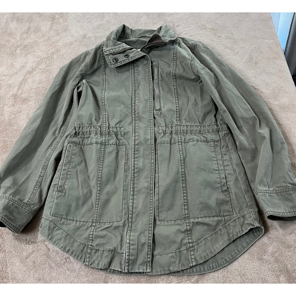 Marine Layer Rotterham Utility Jacket Women's XS Olive Green Outdoors L/S EUC